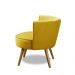 Kit 2 Poltronas Para Sala Decorativa Isa Suede Amarelo Adonai Estofados