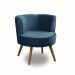 Kit 2 Poltronas Para Sala Decorativa Isa Suede Azul Adonai Estofados