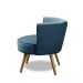 Kit 2 Poltronas Para Sala Decorativa Isa Suede Azul Adonai Estofados