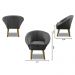 Kit 2 Poltronas Para Sala Decorativa Milena Veludo Cinza Adonai Estofados