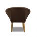 Kit 2 Poltronas Para Sala Decorativa Milena Veludo Marrom Adonai Estofados