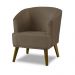Kit 2 Poltronas Para Sala Decorativa Thais Suede Cappuccino Adonai Estofados
