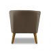 Kit 2 Poltronas Para Sala Decorativa Thais Suede Cappuccino Adonai Estofados