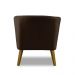 Kit 2 Poltronas Para Sala Decorativa Thais Suede Marrom Adonai Estofados