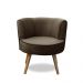 Poltrona Para Sala Decorativa Isa Suede Marrom Adonai Estofados