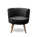 Poltrona Para Sala Decorativa Isa Suede Preto Adonai Estofados