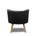 Poltrona Para Sala Decorativa Isa Suede Preto Adonai Estofados
