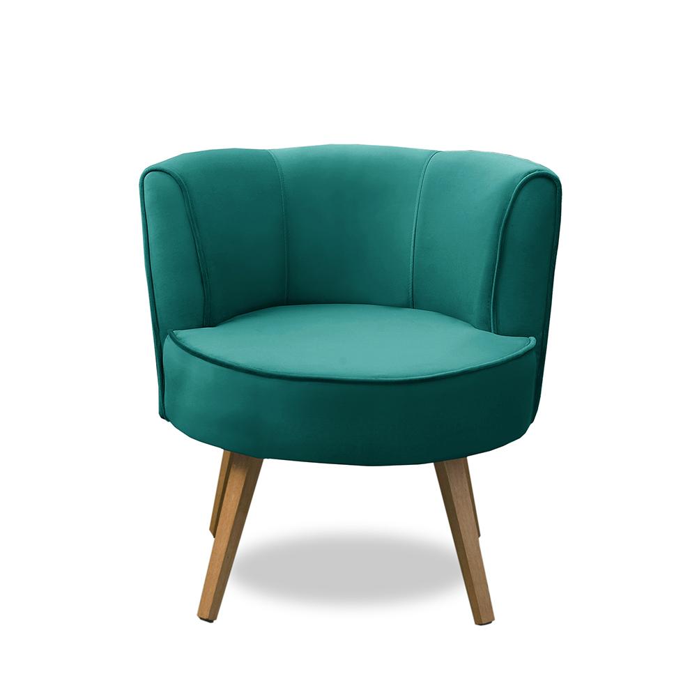 Poltrona Para Sala Decorativa Isa Suede Tiffany Adonai Estofados