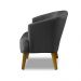 Poltrona Para Sala Decorativa Thais Suede Cinza Adonai Estofados