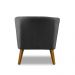 Poltrona Para Sala Decorativa Thais Suede Cinza Adonai Estofados