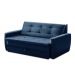 Sofá Cama Jade 1,36m Suede Azul Adonai Estofados