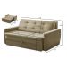Sofá Cama Jade 1,36m Suede Bege Adonai Estofados