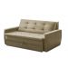 Sofá Cama Jade 1,36m Suede Bege Adonai Estofados