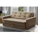 Sofá Cama Jade 1,36m Suede Cappuccino Adonai Estofados