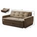 Sofá Cama Jade 1,36m Suede Cappuccino Adonai Estofados