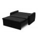 Sofá Cama Jade 1,36m Suede Preto Adonai Estofados