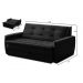 Sofá Cama Jade 1,36m Suede Preto Adonai Estofados