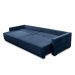 Sofá Cama Retrátil e Reclinável 2,50m com Molas Karen Veludo Azul Adonai Estofados
