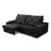 Sofá Retrátil Reclinável 3 lugares 2,00m com Porta Copos e USB Helena Suede Preto Adonai Estofados