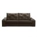 Sofá Retrátil Reclinável 3 lugares 2,30m com Porta Copos e USB Helena Suede Marrom Adonai Estofados