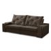 Sofá Retrátil Reclinável 3 lugares 2,30m com Porta Copos e USB Helena Suede Marrom Adonai Estofados