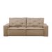 Sofá Retrátil e Reclinável 2 lugares com Molas 1,50m Ana Suede Cappuccino Adonai Estofados