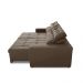 Sofá Retrátil e Reclinável 3 Lugares com Molas 2,30m Dani Suede Cappuccino Adonai Estofados