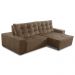 Sofá Retrátil e Reclinável 3 Lugares com Molas 2,50m Duda Suede Cappuccino Adonai Estofados