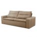 Sofá Retrátil e Reclinável 3 lugares com Molas 1,80m Ester Suede Cappuccino Adonai Estofados