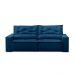Sofá Retrátil e Reclinável 3 lugares com Molas 2,00m Livia Suede Azul Adonai Estofados
