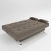 sofá cama 1,80m Íris Suede Cappuccino Adonai Estofados