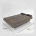sofá cama 1,80m Íris Suede Cappuccino Adonai Estofados