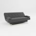 sofá cama 1,80m Íris Suede Cinza Adonai Estofados