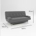 sofá cama 1,80m Íris Suede Cinza Adonai Estofados