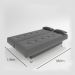 sofá cama 1,80m Íris Suede Cinza Adonai Estofados