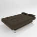 sofá cama 1,80m Íris Suede Marrom Adonai Estofados