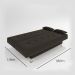 sofá cama 1,80m Íris Suede Marrom Adonai Estofados
