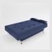 sofá cama 1,80m França Suede Azul Adonai Estofados