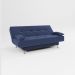 sofá cama 1,80m França Suede Azul Adonai Estofados