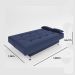 sofá cama 1,80m França Suede Azul Adonai Estofados