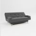 sofá cama 1,80m França Suede Cinza Adonai Estofados