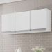 Armário Aéreo Andréia 120cm 3 Portas Branco - AJL Móveis