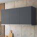 Armário Aéreo Andréia 120cm 3 Portas Cinza - AJL Móveis