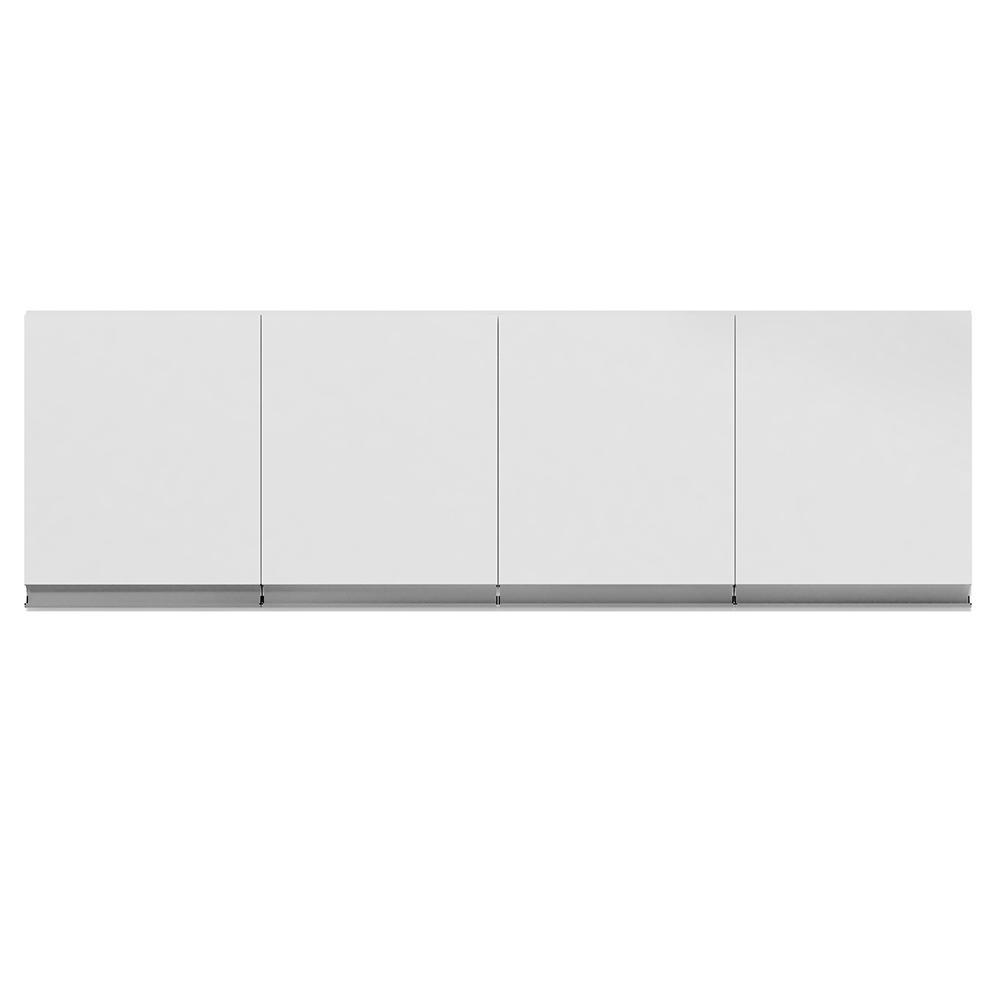 Armário Aéreo Andréia 150cm 4 Portas Branco - AJL Móveis