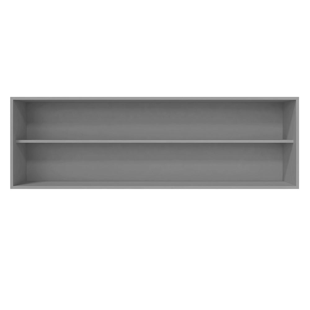 Armário Aéreo Andréia 150cm 4 Portas Cinza - AJL Móveis