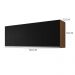 Armário Aéreo Andréia 160cm 4 Portas Amêndoa/Preto - AJL Móveis