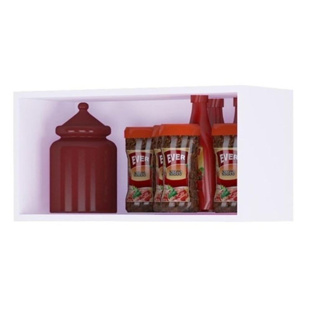 Armário Aéreo Basculante 60cm Branco - AJL Móveis
