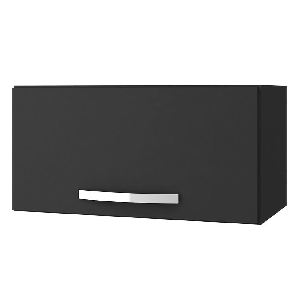 Armário Aéreo Basculante 60cm Preto - AJL Móveis