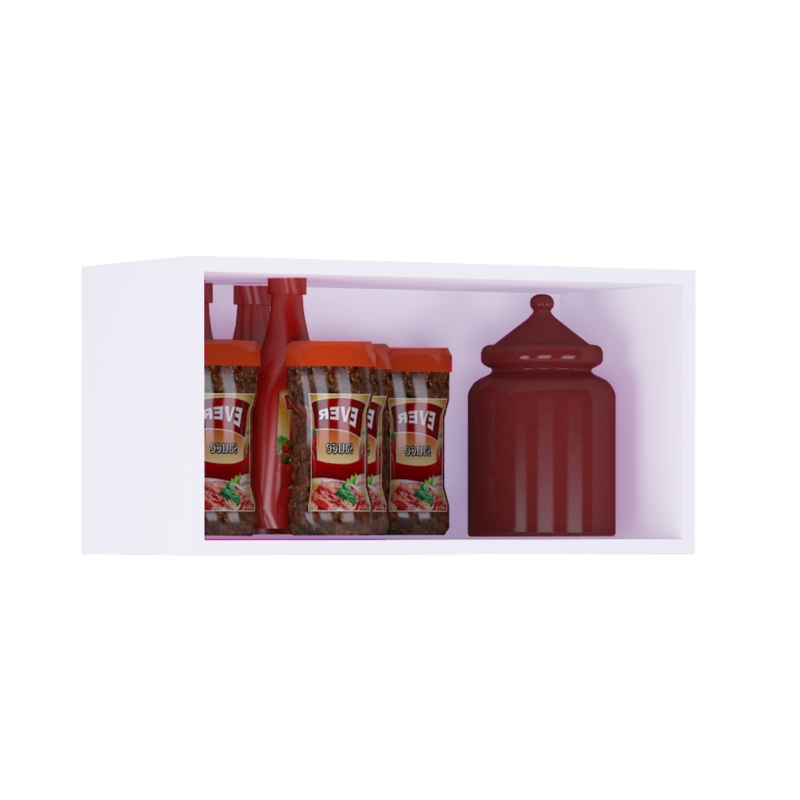 Armário Aéreo Geladeira 60 cm Branco.