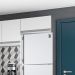 Armário Aéreo Geladeira 60cm 1 Porta Basculante Andréia Branco - AJL Móveis